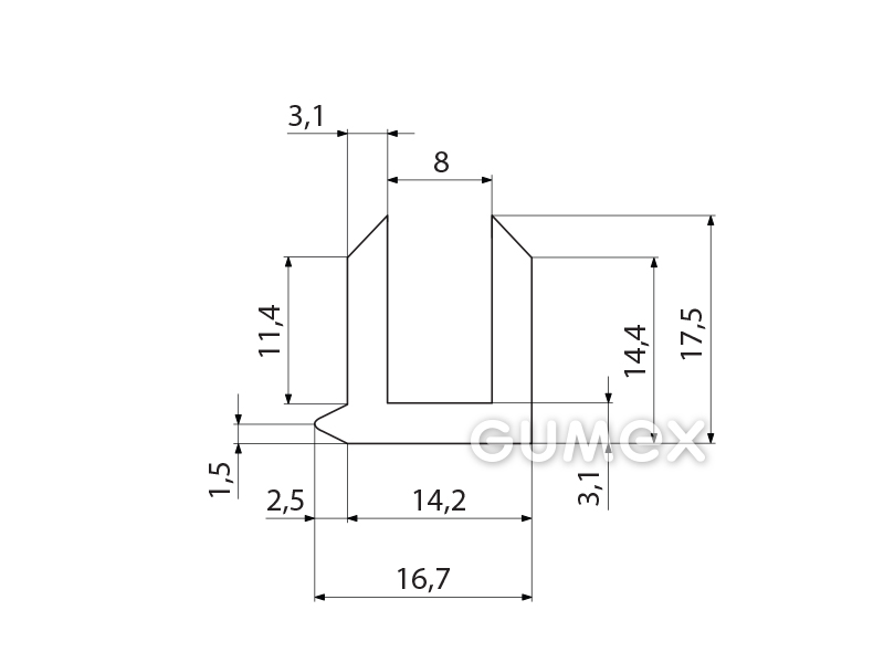SILIKONPROFILE U-FORM